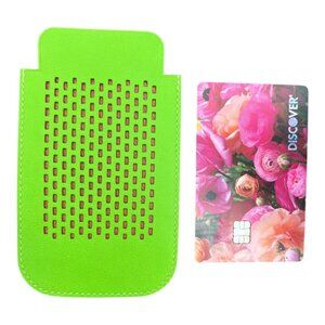Hermes Swift Chevre Calfskin Leather Green Credit Card Drivers License Wallet